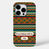 Coque iphone géométrique tribal coloré - Boho Chic (Verso)