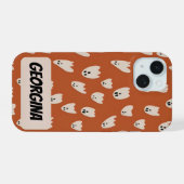 Coque iphone Ghost Halloween personnalisé (Verso Horizontal)