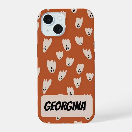 Coque iphone Ghost Halloween personnalisé (Verso)