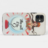 Coque iphone gitan de boule de Chrystal de diseur (Dos (Horizontal))