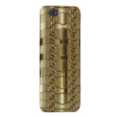 Coque iPhone Gold Links and Braid (Dos Gauche)