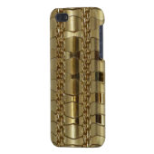 Coque iPhone Gold Links and Braid (Dos Gauche)