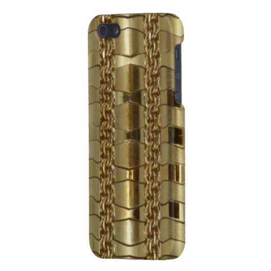 Coque iPhone Gold Links and Braid (Dos Gauche)