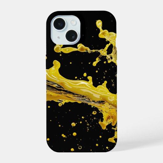 Coque iphone Golden Splash Dynamics (Verso)