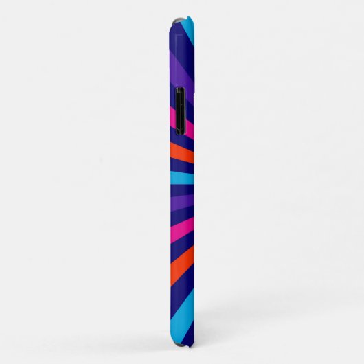 Coque iphone graphique de la roue de tournage colo (Dos/Droite)