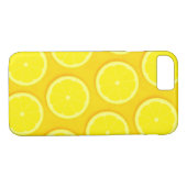 Coque iphone graphique jaune tranche citron (Dos (Horizontal))