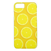 Coque iphone graphique jaune tranche citron (Dos)