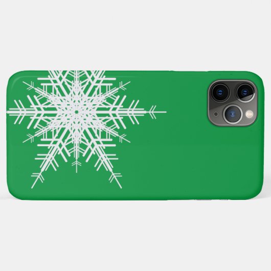 Coque iphone Green Snowflake (Dos (Horizontal))