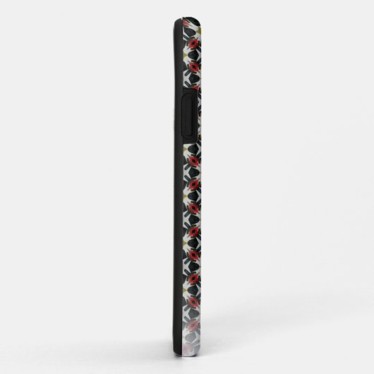 Coque Iphone gris noir blanc (Dos/Droite)