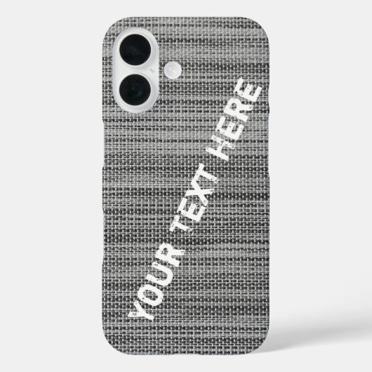 Coque iphone gris nupti Faux avec texte personnali (Verso)