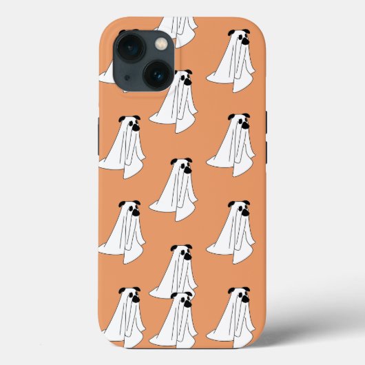 Coque iPhone Halloween Chien Fantôme Dessin Animé (Verso)
