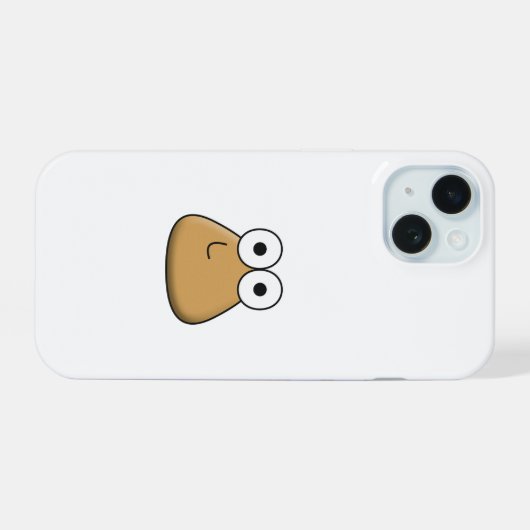 coque iphone - Happy Baby Pou (Verso Horizontal)
