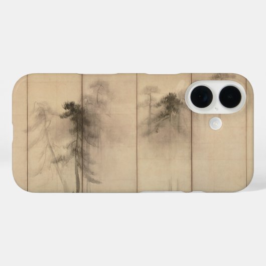Coque iphone Hasegawa Tohaku Pine Trees fauchés (Verso (horizontal))