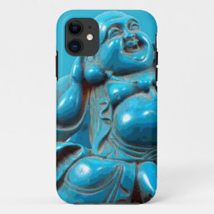 Coque iphone heureux de statue de Bouddha découpé