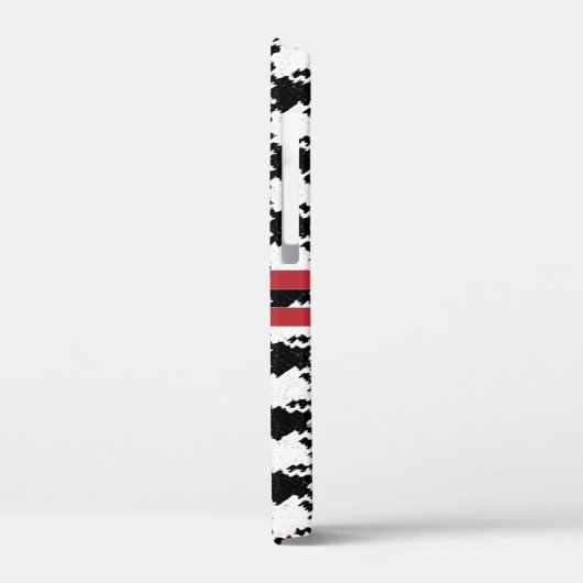 Coque iphone Houndstooth personnalisé (Verso / Gauche)