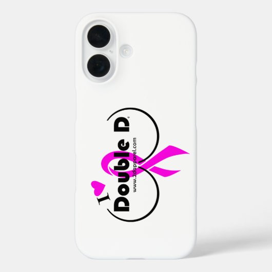 coque iphone - I Love Double D (Verso)