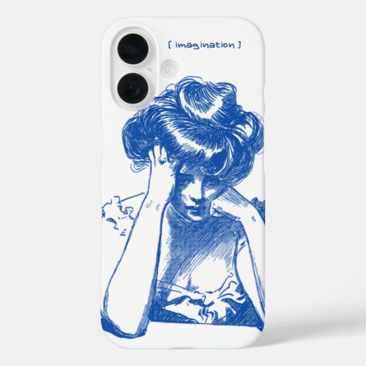 coque iphone "Imagination" - Créatif & Minimaliste (Verso)