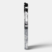 Coque iphone indicateur Grunge Blue Line (Verso / Gauche)