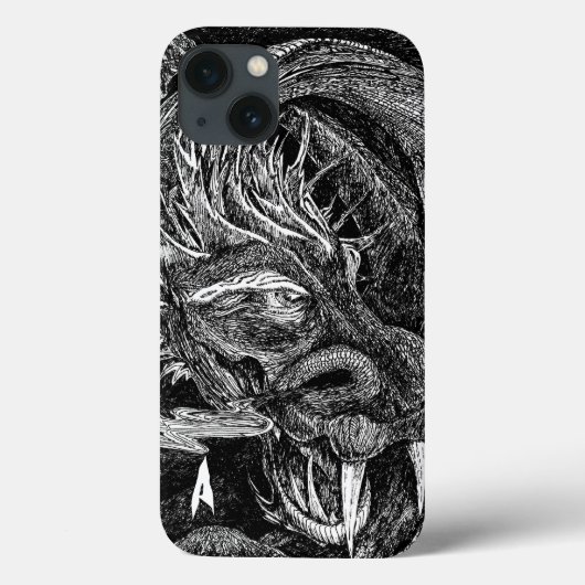 Coque iphone "initial" du dragon (Verso)