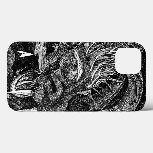 Coque iphone "initial" du dragon (Verso (horizontal))