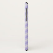 Coque iphone initial du nom pourpre à motif Zigzag (Dos/Gauche)