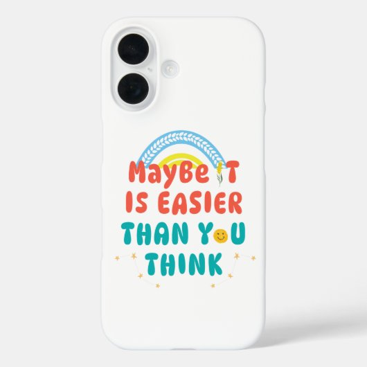 Coque iPhone / iPad citation rétro positive (Verso)
