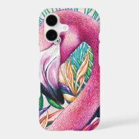 Coque IPhone / IPad Flamant Rose Tropical Mignonne