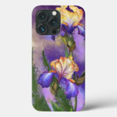 Coque iphone Iris Flowers (Verso)