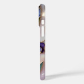 Coque iPhone Iris Violet Verre Coloré Élégant (Verso / Gauche)