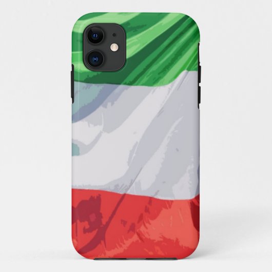 Coque iphone italien de drapeau (Dos)
