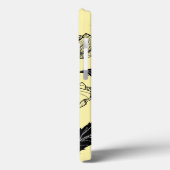 Coque iphone jaune avec fleurs - Choisir la couleu (Verso / Gauche)