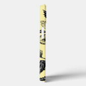 Coque iphone jaune avec fleurs - Choisir la couleu (Verso / Droite)