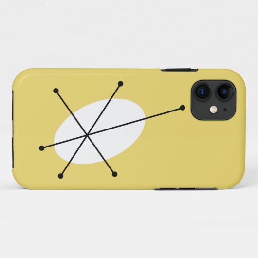 Coque iphone jaune éblouissant (Dos (Horizontal))