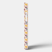 Coque iphone jaune feuille chocolatée (Verso / Gauche)