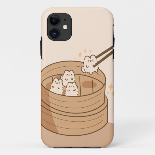 Coque iphone Kawaii Dim Sum Bunnies (Dos)