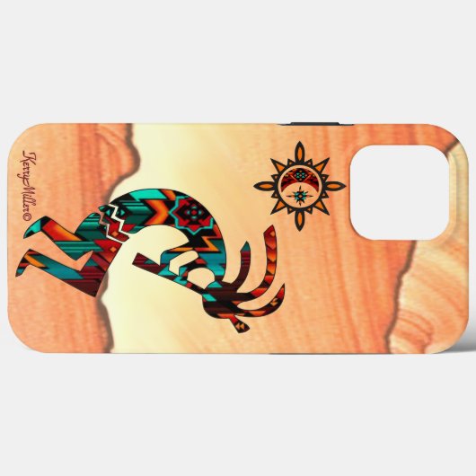 Coque iphone Kokopelli Sud-Ouest (Verso (horizontal))