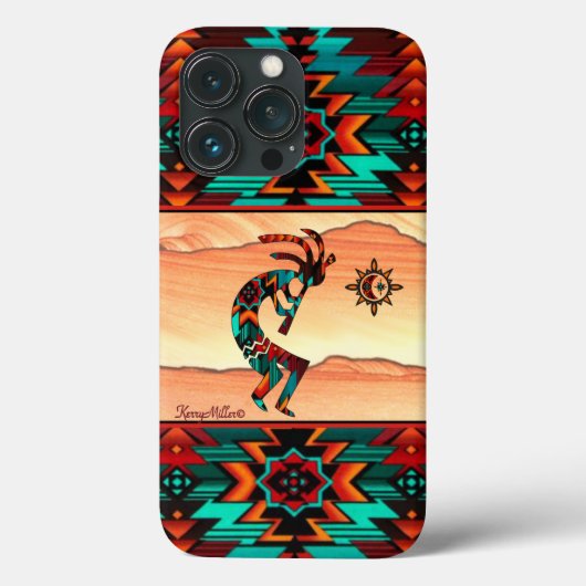 Coque iphone Kokopelli Sud-Ouest (Verso)