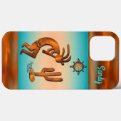 Coque iphone Kokopelli Sud-Ouest (Verso (horizontal))
