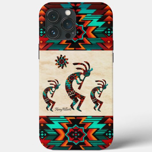 Coque iphone Kokopelli Sud-Ouest (Verso)
