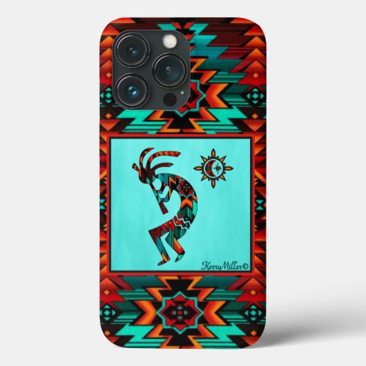 Coque iphone Kokopelli Sud-Ouest (Verso)