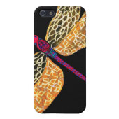 Coque iPhone Libellule d'or (Dos)