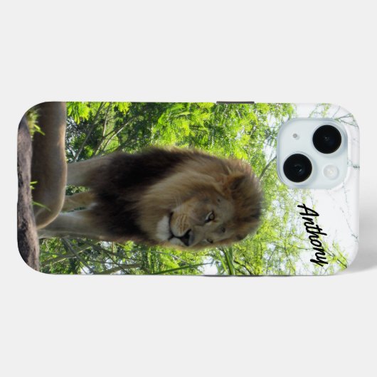 Coque iphone Lion Majestic (Verso (horizontal))