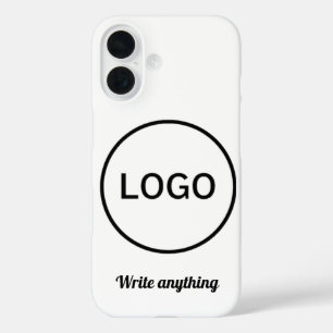 coque iphone logo circulaire monochrome minimalist