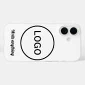 coque iphone logo circulaire monochrome minimalist (Verso (horizontal))