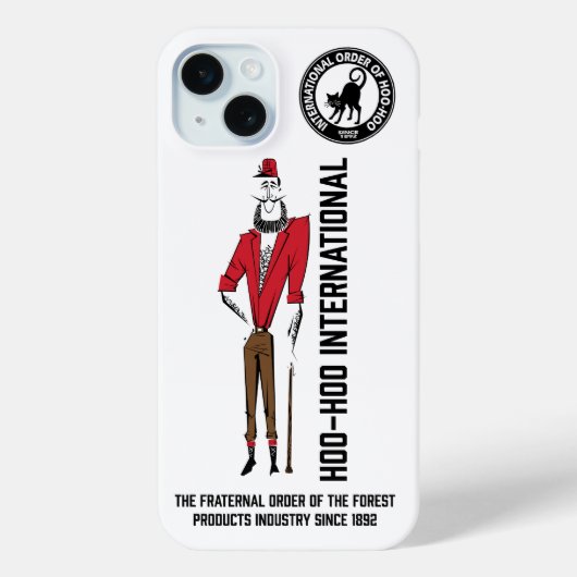 Coque iphone - Lumberman Design avec logo (Verso)