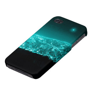 Coque iPhone 4 Lumières au néon de ville