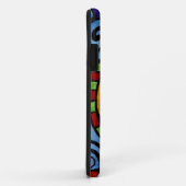 Coque iphone lunatique tourbillonnant de lune (Dos/Droite)