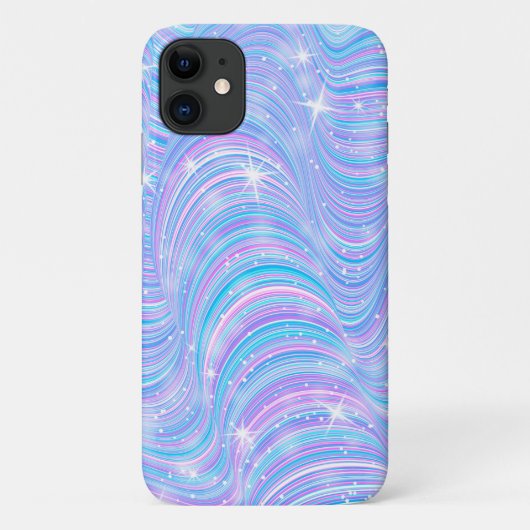Coque iphone magique Sparkly Pastel Waves (Dos)
