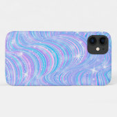 Coque iphone magique Sparkly Pastel Waves (Dos (Horizontal))