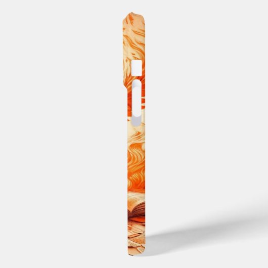 Coque iphone Majestic Orange Dragon Bird (Verso / Gauche)